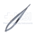 Castroviejo Needle Holder, Straight, Extra Delicate 1.2mm Tips, 10.5mm Smooth Jaws, Flat Serrated Handle, Overall Length 5-1/2" (140mm) - 466517J