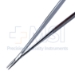 Castroviejo Needle Holder, Straight, Fine 12mm Jaws, Without Lock, Flat Serrated Handle, Overall Length 5-3/8" (136mm) - 5-4973