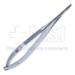 Castroviejo Needle Holder, Straight, Fine 12mm Jaws, Without Lock, Flat Serrated Handle, Overall Length 5-3/8" (136mm) - 5-4973