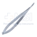 Castroviejo Needle Holder, Gently Curved, Medium 11mm Jaws, Without Lock, Serrated Flat Handle, Overall Length 5-3/4" (145mm) - 5-4950