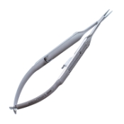 Castroviejo Needle Holder, Straight, Fine 9mm Jaws, With Lock, Serrated Wide Handle, Overall Length 5-1/8" (130mm) E3861 WHMS,no ambler,E3861 WHMS