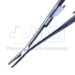 Castroviejo Needle Holder, Straight, Medium 12mm Jaw, With Lock, Overall Length 5-1/2" (140mm) - 11-7-2671