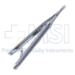 Castroviejo Needle Holder, Straight, With Lock, Medium 9mm Jaws, Round Knurled Handle, Overall Length 5-1/4" (134mm) - 5-4801