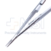 Castroviejo Needle Holder, Straight, Heavy 12mm Jaws, With Lock, 18mm Mid-Screw to Tip, Overall Length 5-3/4" (145mm) - 5-4961