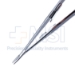Castroviejo Needle Holder, Straight, 12mm Jaws, 18mm Mid-Screw To Tip, With Lock, Serrated Spring Handle, Overall Length 5-3/4" (145mm) - 5-4972-A
