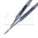 Castroviejo Needle Holder, Curved, Fine 9mm Jaws, With Lock, Serrated Wide Handle, Overall Length 5-1/8" (130mm) - 5-4972-WHMC