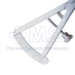 Castroviejo Caliper, Angled, Polished Finish, 45 Degrees Curved Shafts, Grooves, Measures 0mm To 20mm, 1mm Increments, Fine Tips, Thumbscrew Holds Tips Apart, Overall Length 3-3/8" (86mm) - 5-3516-D