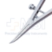 Castroviejo Caliper, Angled, Polished Finish, 45 Degrees Curved Shafts, Grooves, Measures 0mm To 20mm, 1mm Increments, Fine Tips, Thumbscrew Holds Tips Apart, Overall Length 3-3/8" (86mm) - 5-3516-D