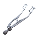 Castroviejo Speculum, Fenestrated 15mm Blades, Screw-Controlled, 28mm Spread, Dull Finish, Overall Length 3" (75mm) 1187525,May-51,K1-5702,E4040