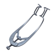 Castroviejo Speculum, Medium, Fenestrated 16mm Blades, Screw-Controlled, 31mm Spread, Dull Finish, Overall Length 3-1/4" (82mm) 1794744,11/2/6813,K1-5702,E2040