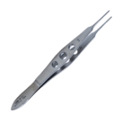 Castroviejo Suturing Forceps, 20mm Straight Shafts, 0.9mm, 1 x 2 Teeth, Three Hole Handle, Overall Length 4-1/4" (110mm) 636199,11/6/3641,K5-2530,08-01258