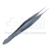 Castroviejo Suturing Forceps, Straight Shafts, 0.12mm Teeth, 5.5mm Tying Platform, Wide Serrated Handle, Overall Length 4-3/8" (110mm) - 5-2807G
