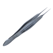 Castroviejo Suturing Forceps, Straight Shafts, 0.12mm Teeth, 5.5mm Tying Platform, Wide Serrated Handle, Overall Length 4-3/8" (110mm) E1796,E1805 XDHW,08-01254,2252E,08-01254,E1796