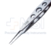 Castroviejo Suturing Forceps, 0.3mm, 1 x 2 Teeth, Three Hole Handle, 20mm Straight Shafts, Overall Length 4-1/4" (110mm) - 11-6-3621