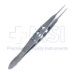 Castroviejo Suturing Forceps, 0.5mm, 1 x 2 Teeth, Tying Platform, 20mm Straight Shafts, Three-Holed Handle, Overall Length 4-1/4" (110mm) - 11-6-3631