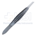 Castroviejo Suturing Forceps, Straight Shafts, 0.9mm Teeth, 5.5mm Tying Platform, Serrated Handle, Polished Finish, Overall Length 4-1/4" (108mm) - 5-2913