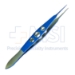 Castroviejo Suturing Forceps, Titanium, 20mm Straight Shafts, 0.3mm, 1 x 2 Teeth, Three Hole Handle, Overall Length 4-1/4" (110mm) - 11-6-3621-T