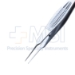 Castroviejo Fixation Forceps, Straight Shafts, 0.5mm, 1 x 2 Teeth, Wide Serrated Handle, Overall Length 4-1/4" (110mm) - 5-2806G