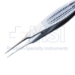 Castroviejo Suturing Forceps, Straight Shafts, 0.3mm, 5.5mm Tying Platform, Wide Serrated Handle, Overall Length 4-1/4" (110mm) - 5-2808G