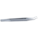 Catalano Capsule Forceps, Angled 45 Degrees, 2mm Cups, 10mm Tip To Angle, Round Knurled Handle, Dull Finish, Overall Length 4-3/8" (112mm) 