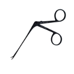 Cawthorne Micro Scissors, 4mm, Curved Right, Ebonized 