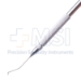 Chang Microfinger Chopper & Vertical Safety Chopper, Stainless Steel, Use In Right Hand, Double Ended, C-Shaped Chopper, Blunt Tip (Chang), A 0.5mm Olive Shaped Blade, 1mm Bend, Both Ends Angled 10mm From Bend To Tip Round Knurled Handle, Overall Length 5-7/16" (138mm) - 11-4-3451