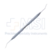 Chang Microfinger Chopper & Vertical Safety Chopper, Stainless Steel, Use In Right Hand, Double Ended, C-Shaped Chopper, Blunt Tip (Chang), A 0.5mm Olive Shaped Blade, 1mm Bend, Both Ends Angled 10mm From Bend To Tip Round Knurled Handle, Overall Length 5-7/16" (138mm) - 11-4-3451