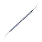 Chang Microfinger Chopper & Vertical Safety Chopper, Stainless Steel, Use In Right Hand, Double Ended, C-Shaped Chopper, Blunt Tip (Chang), A 0.5mm Olive Shaped Blade, 1mm Bend, Both Ends Angled 10mm From Bend To Tip Round Knurled Handle, Overall Length 5-7/16" (138mm) 566800,11/4/3451,K3-2340,08-14564L