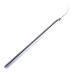 Clayman Jaffe Lens Hook, Angled, 0.15mm, 10mm Tip To Bend, Smooth Flat Handle, Overall Length 4-3/4" (120mm) 1600437,11/4/6281,K3-5170,08-04221