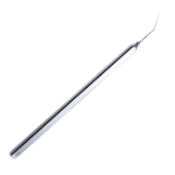 Clayman Jaffe Lens Hook, Angled, 0.15mm, 10mm Tip To Bend, Smooth Flat Handle, Overall Length 4-3/4" (120mm) 1600437,11/4/6281,K3-5170,08-04221