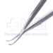 Clayman Lens Forceps, Angled 70 Degrees, Curved Shafts, 3mm Tips, Serrated Cross Action Handle, Dull Finish, Overall Length 4-3/4" (119mm) - 5-3093-S