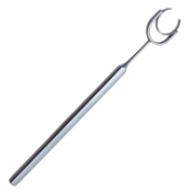 Clear Cornea Swivel Fixation Ring, Flat Handle, Ring Is 13mm, 8mm Cut Out, 9 Fixation Blunt Teeth, 15 Degrees Marks On The Top Of The Ring 1962393,11/4/7272,K3-6161,08-15224