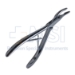 Cleveland Rongeur, Size 4, Curved, 4mm x 9mm Bite, Spring Handle, Overall Length 5-1/2" (146mm) - D7274