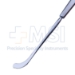 Clover Tonsil Knife Dissector, 15mm Curved Blade, Serrated Top, Round Distal Rip, Overall Length 8-1/4" (204mm) - 561528J