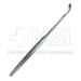 Clover Tonsil Knife Dissector, 15mm Curved Blade, Serrated Top, Round Distal Rip, Overall Length 8-1/4" (204mm) - 561528J