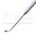 Coakley Antrum Curette, Large, Strong Curve, 6mm x 9mm tip, Overall length 6-3/4" (170mm) - 114-3861-2