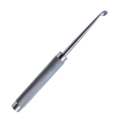 Cobb Spinal Curette, Size 6, Angled, Oval Cup, Overall Length 11" (280mm) 