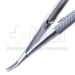 Cohan Needle Holder, Gently Curved, Fine 8mm Jaws, With Lock, 18mm Mid-Screw To Tip, Round Knurled Medium Handle, Overall Length 4" (100mm) - 5-4947-CW