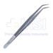 College Pliers, Angled, Cross Serrated Handle, Serrated Jaw, Overall Length 6" (152mm) - 90-12002