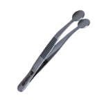 Collins Expressor Forceps, For Mild Or Aggressive Expression of Meibomian Gland, Oval Closed Paddles, 10mm x 1mm Thick, Angled 12 Degrees, Overall Length 3-3/4" (95mm) 
