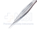 Collis Micro Utility Forceps, Straight Shafts, 3mm Platform, Serrated Wide Handle, Polished Finish, Overall Length 4-1/4" (109mm) - 5-2986