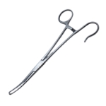 Colver Tonsil Forceps, Curved, One Open Loop Ring, Overall Length 7-1/2" (190mm) 