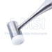 Combination Mallet, #5, Medium, One Replaceable Nylon Cap, One Solid Stainless Side, Cylinder Shaped Head, 12.8oz, Diameter 0.991" (25mm), Overall Length 7-1/4" (185mm) - M07400