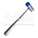 Combination Mallet, #8, Small, One Replaceable Blue Nylon Cap, One Solid Stainless Side, Cylinder Shaped Head, 6.2oz, 0.867" (22mm), Overall Length 7-3/4" (197mm) - M08000