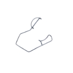 Connor Barraquer Eye Speculum Wire, 14mm Blades, 25mm Spread, Dull Finish, Overall Length 1-1/2" (40mm) E4106 M,E4106 M