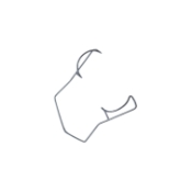 Connor Barraquer Temporal Approach Lid Speculum, Wire 14mm Rounded Blades, 25mm Spread, Angled, Dull Finish, Overall Length 1-1/2" (40mm) E4106 MT,E4106 MT