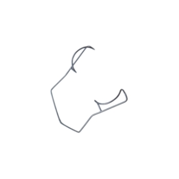 Connor Barraquer Temporal Approach Lid Speculum, Wire 14mm Rounded Blades, 25mm Spread, Angled, Dull Finish, Overall Length 1-1/2" (40mm) E4106 MT,E4106 MT