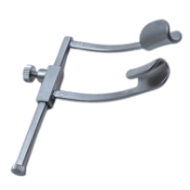 Cook Eye Speculum, Pediatric Model, Solid 10mm Blades, 22mm Spread, Locking-Mechanism, Dull Finish, Overall Length 1-1/8" (40mm) 1202866,May-93,K1-5402,08-08135,E4082
