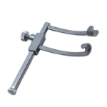Cook Premature Eye Speculum, Extra Small Model, Solid 3mm Long Blades, 24mm Spread, Screw Locking-Mechanism, Dull Finish, Overall Height 2" (52mm) 