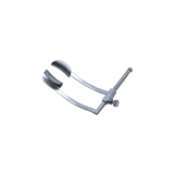 Cook Speculum, Large, Size 3, Lock Screw, Round Solid Blades, Curved Upward, Blade Length 15.5mm, Spread 26mm, Overall Length 1-7/8" (48.5mm) 1685536,11/2/6514,K1-5403